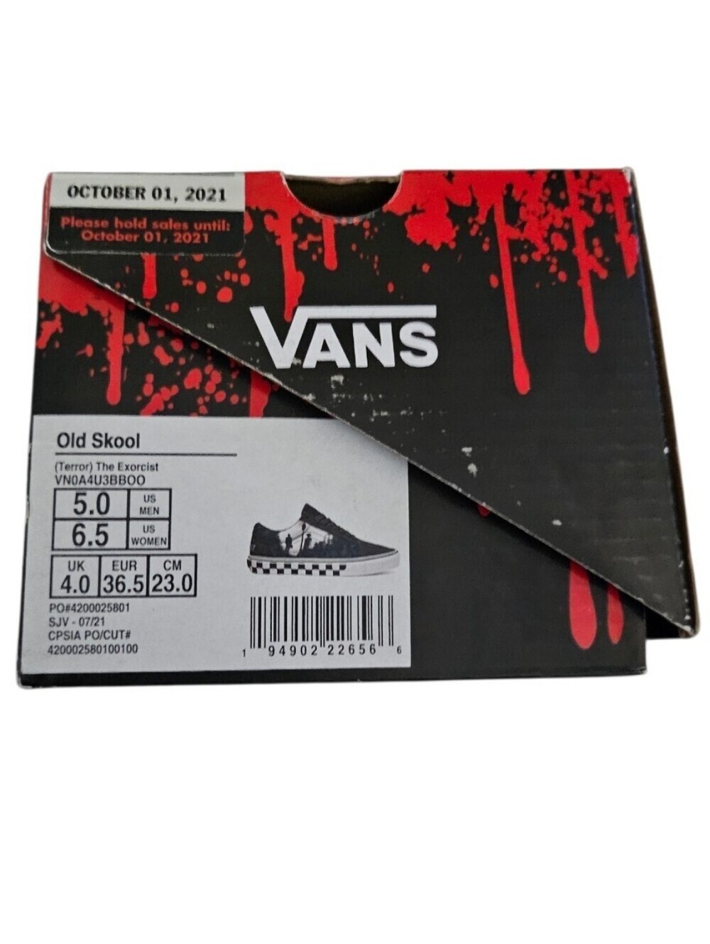 The Exorcist Limited Edition Vans House Of Terror X Old Skool Vans - Picture 7 of 14